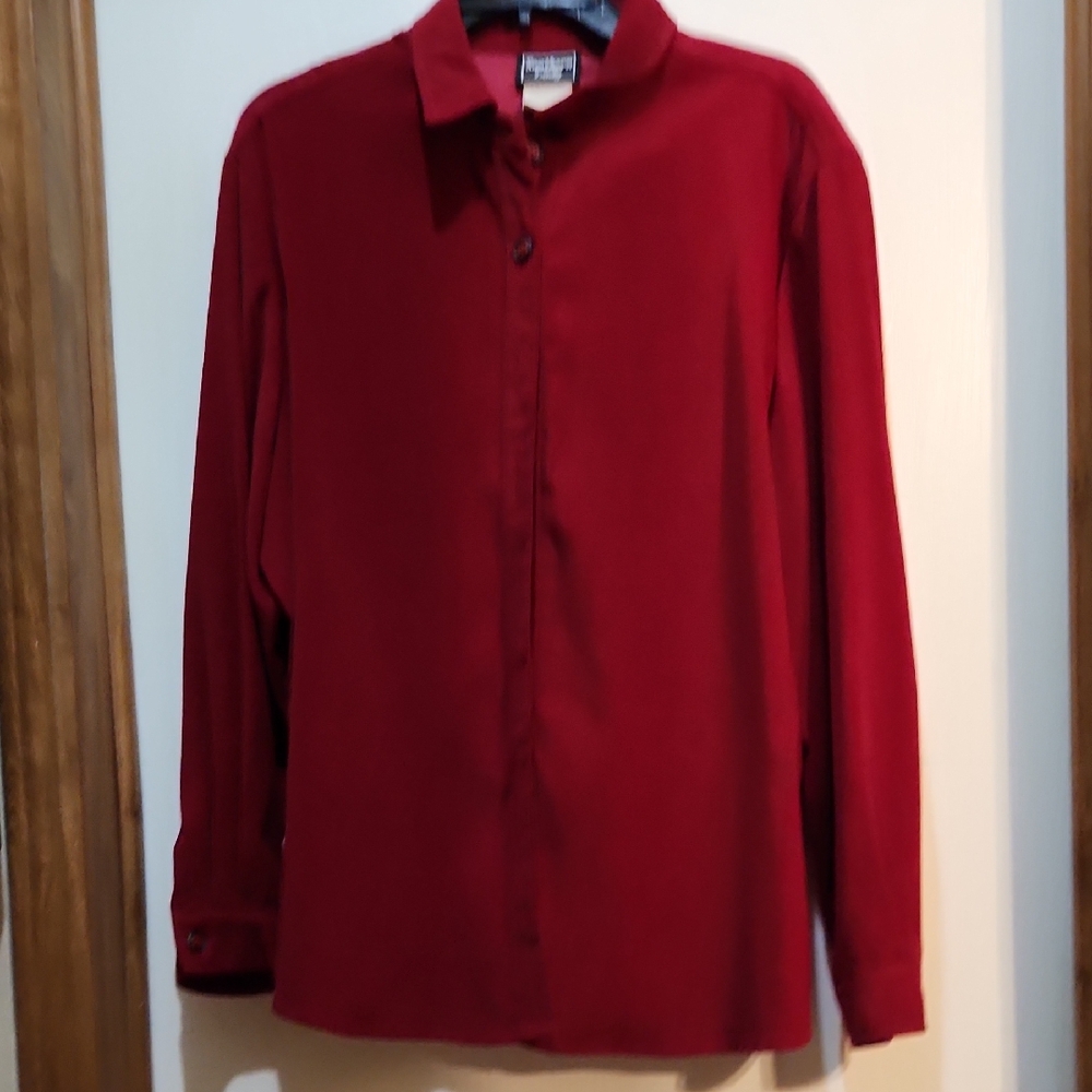 Southern Lady Red Button-Up Shirt